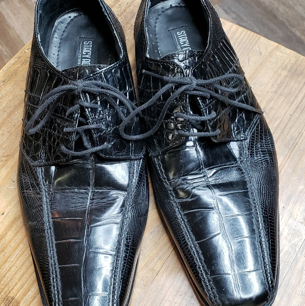 Black Stacy Adams dress shoe